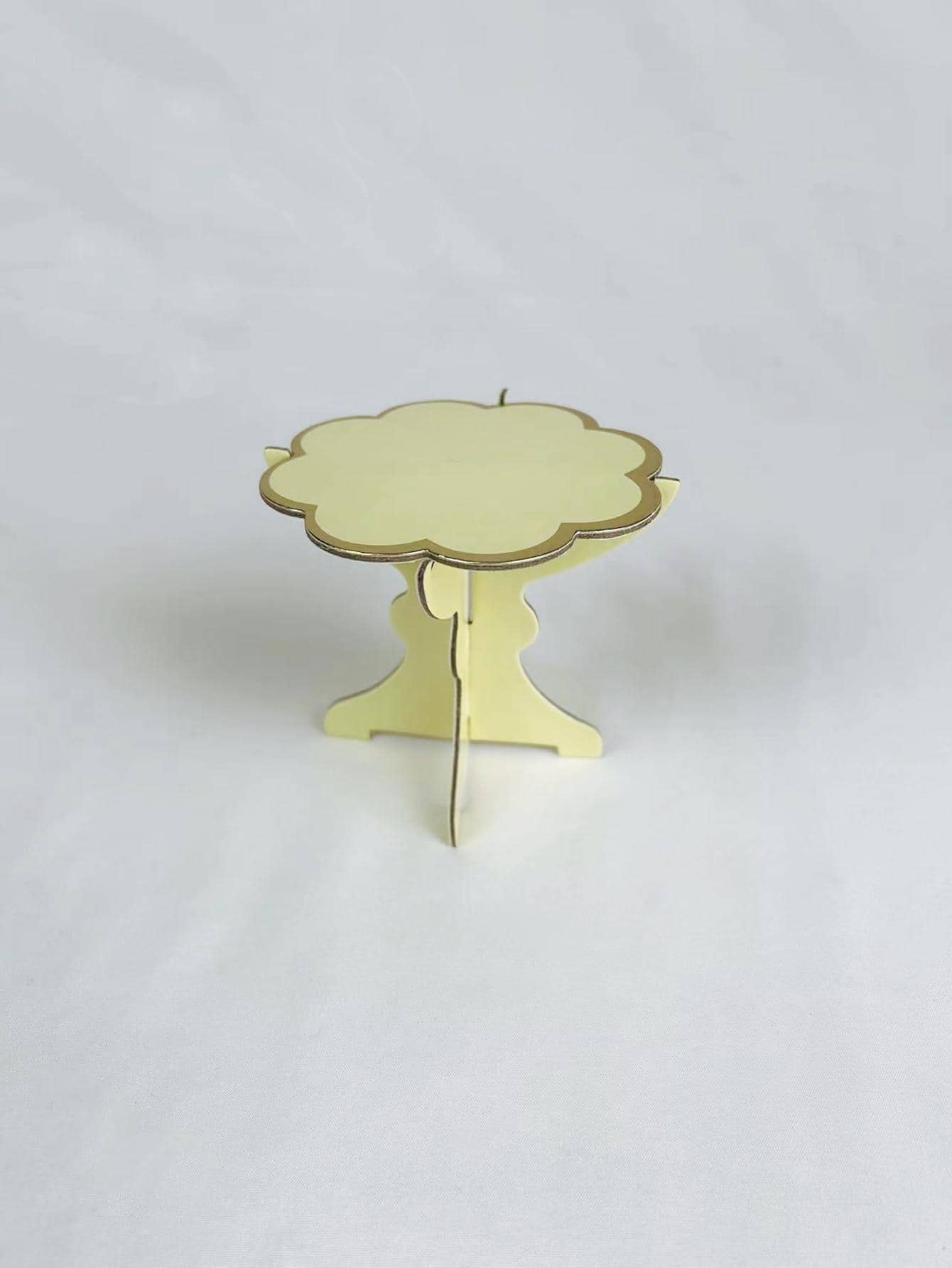 2入組貝殼邊一次性蛋糕架 - 黃色 - 查看 1