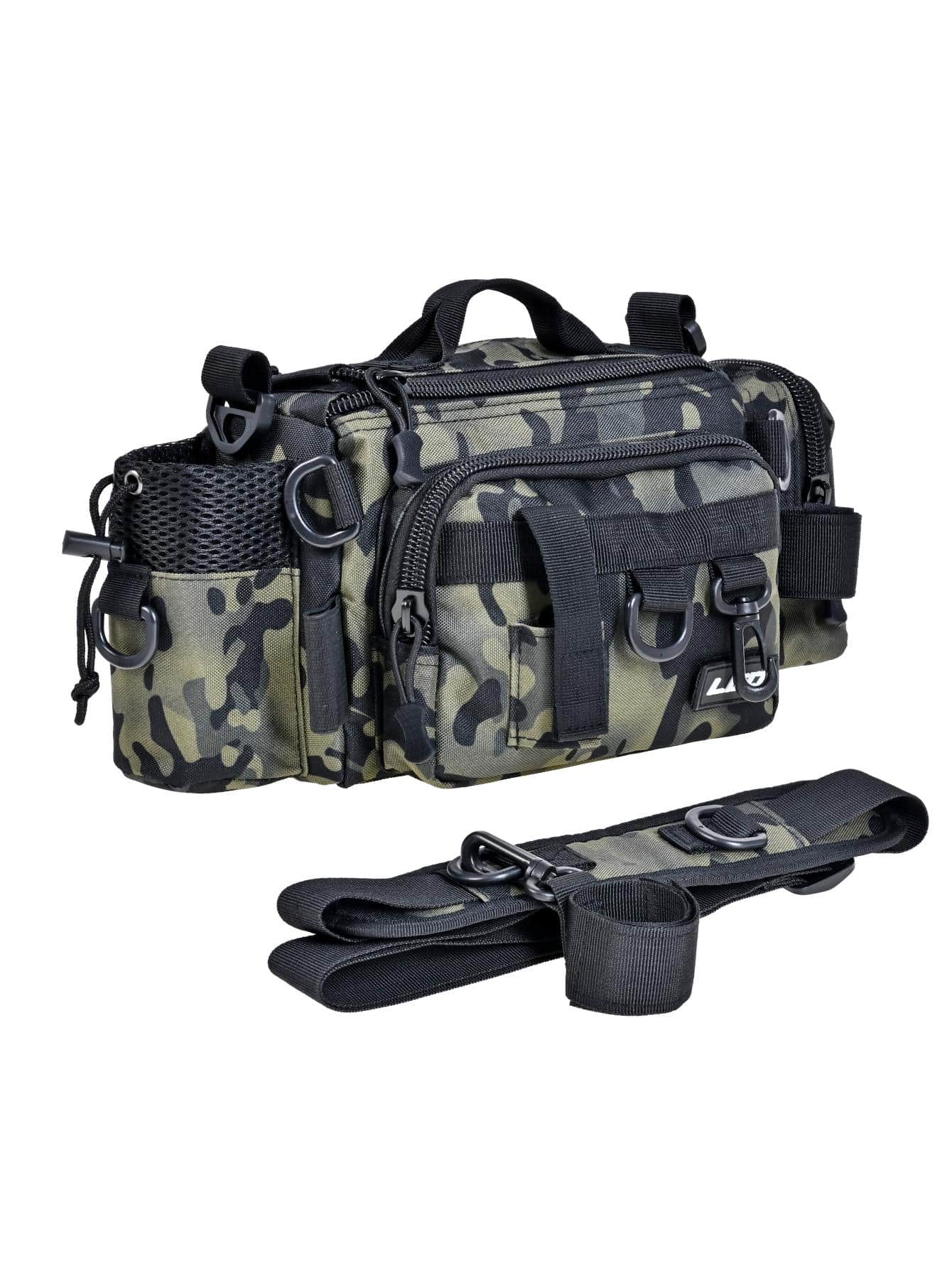 LEO Portable MultifunctionFishing Tackle Bag To Store Fishing Tools And Rods For Freshwater And Saltwater,Removable Shoulder Strap,Green Or Grey - Green - View 1