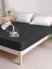 forcheer 1入組素色合身現代織物床笠適用於全部季節 - 黑色 - 查看 1