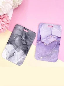 1 Đá Cẩm Thạch Họa Tiết Văn Phòng Đựng Thẻ Có Dây Buộc, Di Động Để Thẻ Dành Cho Nhân Viên Văn Phòng, Sinh Viên - Màu tím - Xem 7