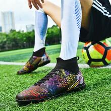 男女適用戶外情侶破釘足球鞋,尺碼35-45 - 黑色 - 查看 5