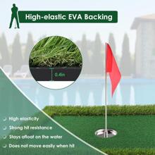 LUCKUP Floating Golf Green For Pool, Golf Chipping Putting Green Floating Mat, Pool Golf Games Training For Backyard Indoor/Outdoor With Floating Golf Balls, 35in X 24in - Green - View 3