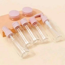 Clear Subpackage Bottle Portable For Travel Travel Bottles kit Travel Bottles Set Pump Bottles Spray Bottles for Shampoo Conditioner Lotion Body Wash for Toiletries Leak Proof - Pink - View 2