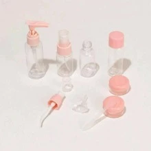 Clear Subpackage Bottle Portable For Travel Travel Bottles kit Travel Bottles Set Pump Bottles Spray Bottles for Shampoo Conditioner Lotion Body Wash for Toiletries Leak Proof - Pink - View 5