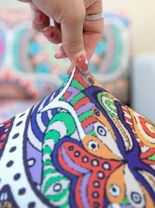 1pc Paisley Pattern Sofa Seat Cushion Cover, Modern Polyester Sofa Cushion Cover For Living Room - Multicolor - View 6