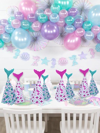 10pcs Mermaid Tail Design Gift Box