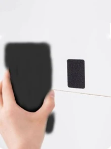 5入組/套PVC床單固定日常黑色矩形防滑床單雙面貼適用於家庭 - 黑色 - 查看 3