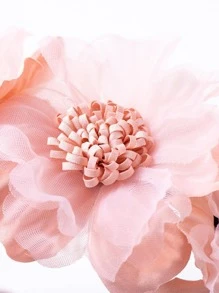 婴儿花朵装饰头带爱心情人节 - 淺粉色 - 查看 6