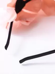 婴儿花朵装饰头带爱心情人节 - 淺粉色 - 查看 3