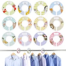 12 ngăn chia tủ quần áo cho bé, tab kích thước cho bé, vạch chia kích thước, tab kích thước quần áo tròn, quần áo trẻ em - Màu vàng - Xem 4