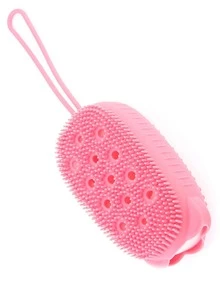 1pc Silicone Bath Brush - Purple - View 2