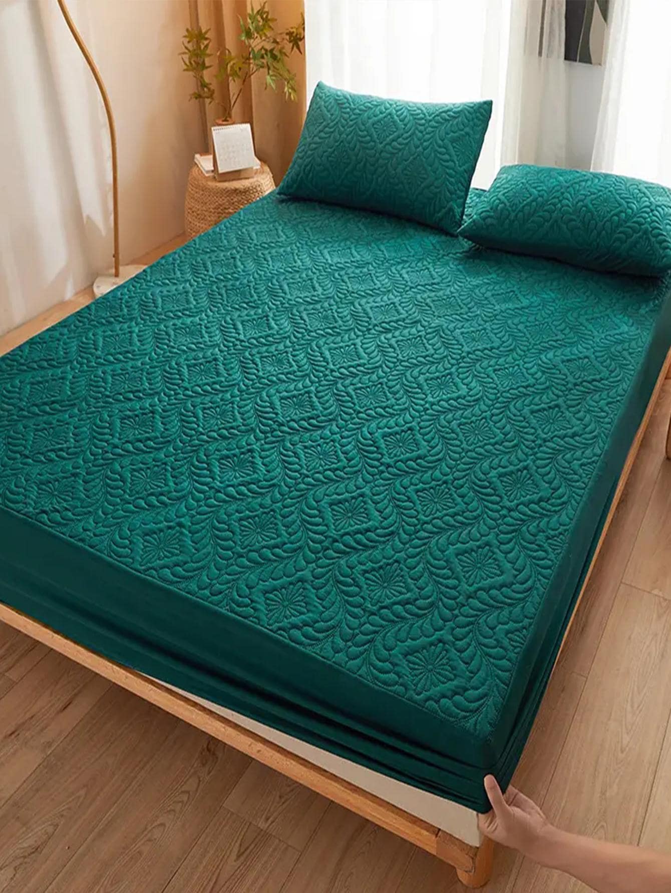 床罩 - 墨綠色 - 查看 1