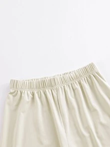 MARC&JANIE Toddler Boys Solid Elastic Waist Trousers - Khaki - View 8