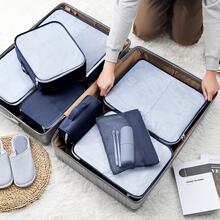 Packing Cubes For Suitcases 9 Set, Travel Organizer Luggage Cubes Travel Packing Bags With Clothes Bags Shoes Bags Travel Case,Gifts For People That Travel - Màu xanh hải quân - Xem 6