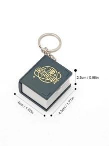 1pc Random Pattern 3d Foldable Book Mini Keychain For Intellectual Development And Stress Relief Casual - Multicolor - View 4