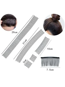 5 phụ kiện tóc thông thường cho nữ cho cuộc sống hàng ngày - màu đen - Xem 5