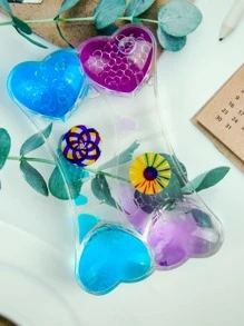 1pc Heart Shaped Decoration Craft, Creative Ornament, For Birthday Gift - Multicolor - View 2