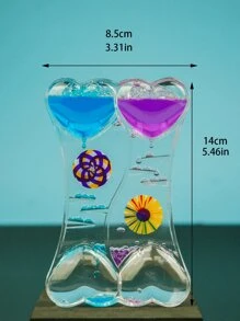 1pc Heart Shaped Decoration Craft, Creative Ornament, For Birthday Gift - Multicolor - View 3