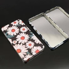 1 Pc Hộp trang sức bằng thiếc có họa tiết hoa sành điệu, hoàn hảo cho những kho báu nhỏ - Nhiều màu - Xem 7