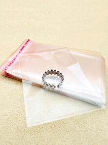 100入組/套休閒自黏式首飾收納袋適合女士適用於珠寶收納盒