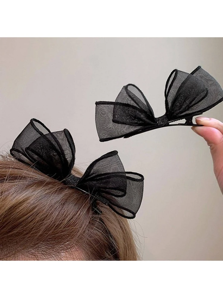 1pc Bow Decor Hair Clip