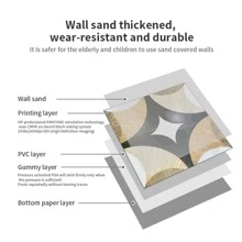 10入組幾何樣式地面PVC自粘掛畫適用於家庭裝飾 - 彩色 - 查看 8