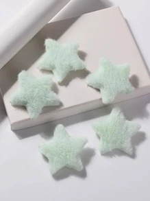 5 cái Kẹp tóc cá sấu trang trí ngôi sao - màu xanh lá - Xem 1