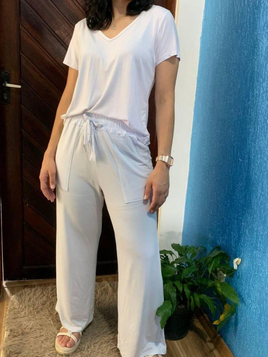 Women Two-piece Outfits - 白色 - 查看 1