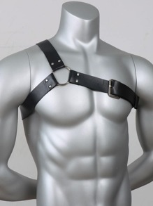 Men's Canvas Web Belt, Versatile Waistband Harness Halloween Summer, School Fall, Autumn, Halloween Autumn-Winter Accessories,Suitable For Teens, Youth,Men,Casual, Outdoor, Athletic, Vacation, Graduation Gifts, Birthday, Daily Wear - Black - View 3