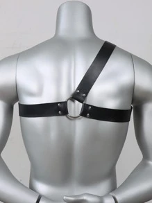 Men's Canvas Web Belt, Versatile Waistband Harness Halloween Summer, School Fall, Autumn, Halloween Autumn-Winter Accessories,Suitable For Teens, Youth,Men,Casual, Outdoor, Athletic, Vacation, Graduation Gifts, Birthday, Daily Wear - Black - View 4