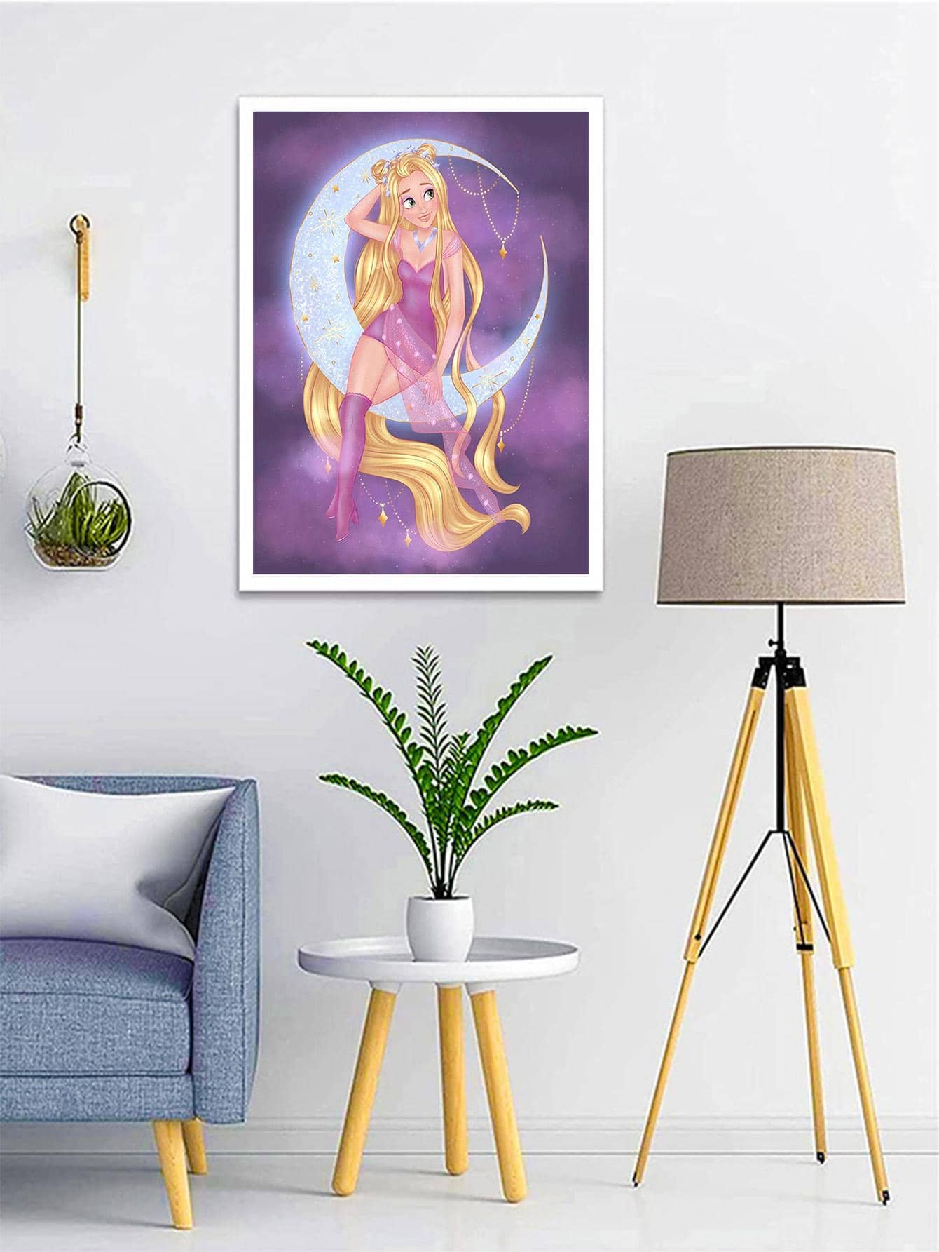 Cartoon Figure Graphic DIY Diamond Unframed Painting, Full Round Diamond Painting Kit, For Beginners - Multicolor - View 1