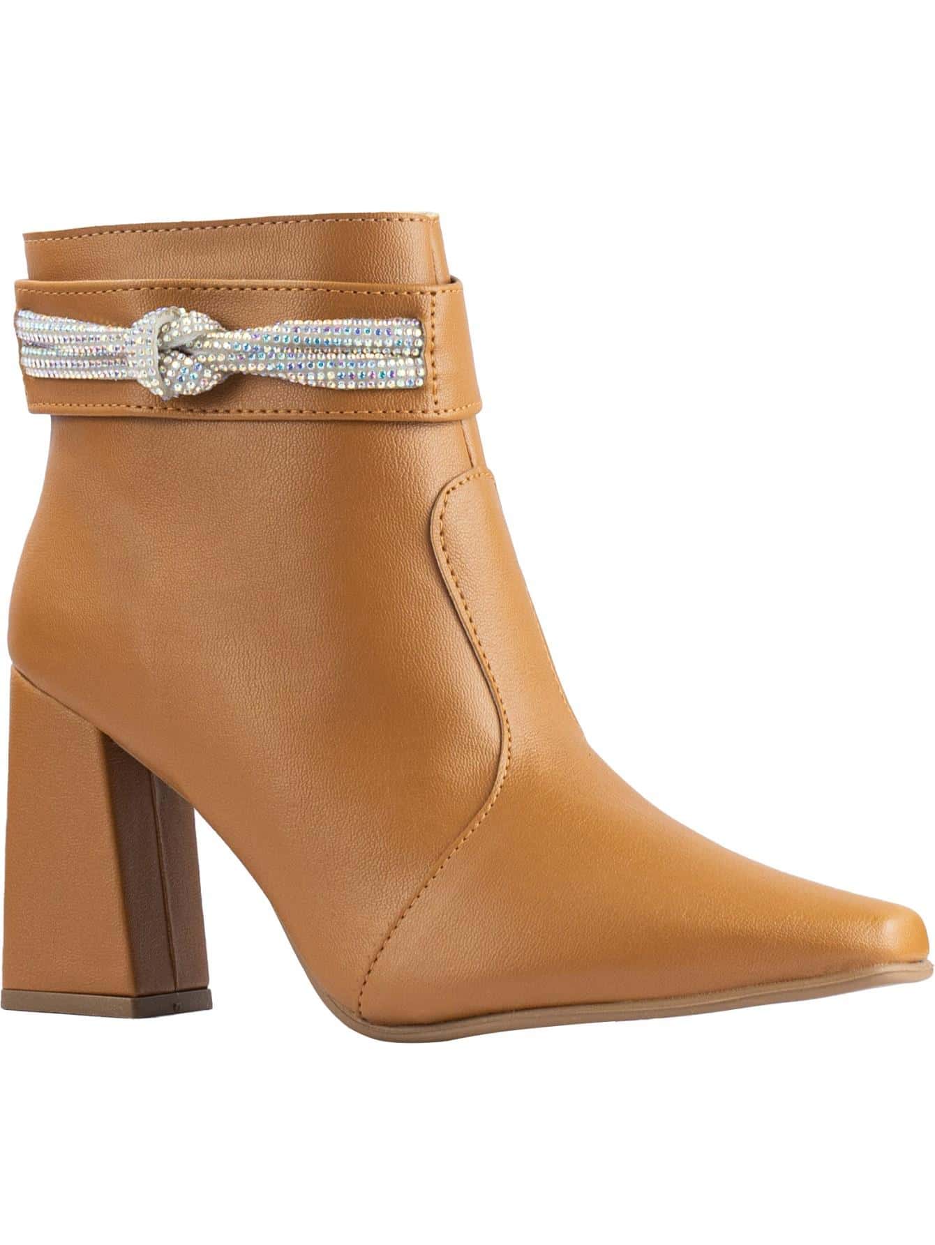 Lumiss Women Fashion Boots - Camel - View 1
