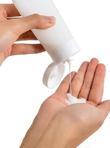 1入組PE分裝現代擠壓瓶適合旅行 - 白色 - 查看 2