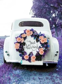 25支红色仿真玫瑰花，带茎，逼真泡沫玫瑰花束，适合新娘DIY、婚礼、家居派对装饰、母亲节礼物 - 金色 - 查看 4