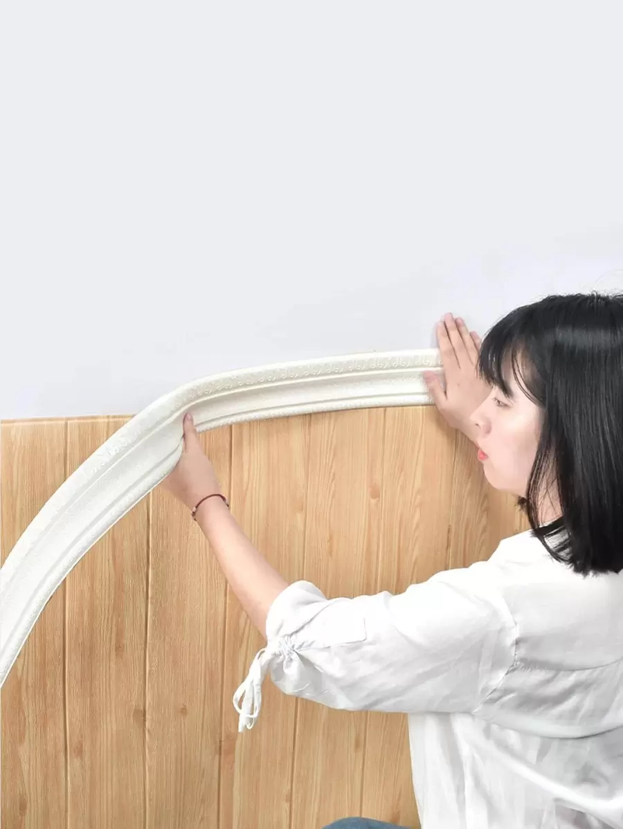 1卷素色地板密封貼紙 - 白色 - 查看 1