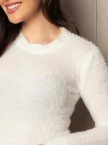 Women Sweaters - 白色 - 查看 5