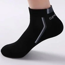 6pairs Men Letter Graphic Casual Socks For Daily Life - Black - View 4
