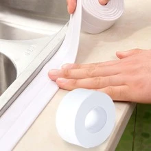 1卷PVC密封簡約風防水多功能密封膠帶適用於家庭 - 白色 - 查看 8