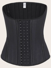 1入鉤眼運動束身衣腰部訓練器束身衣 - 黑色 - 查看 6