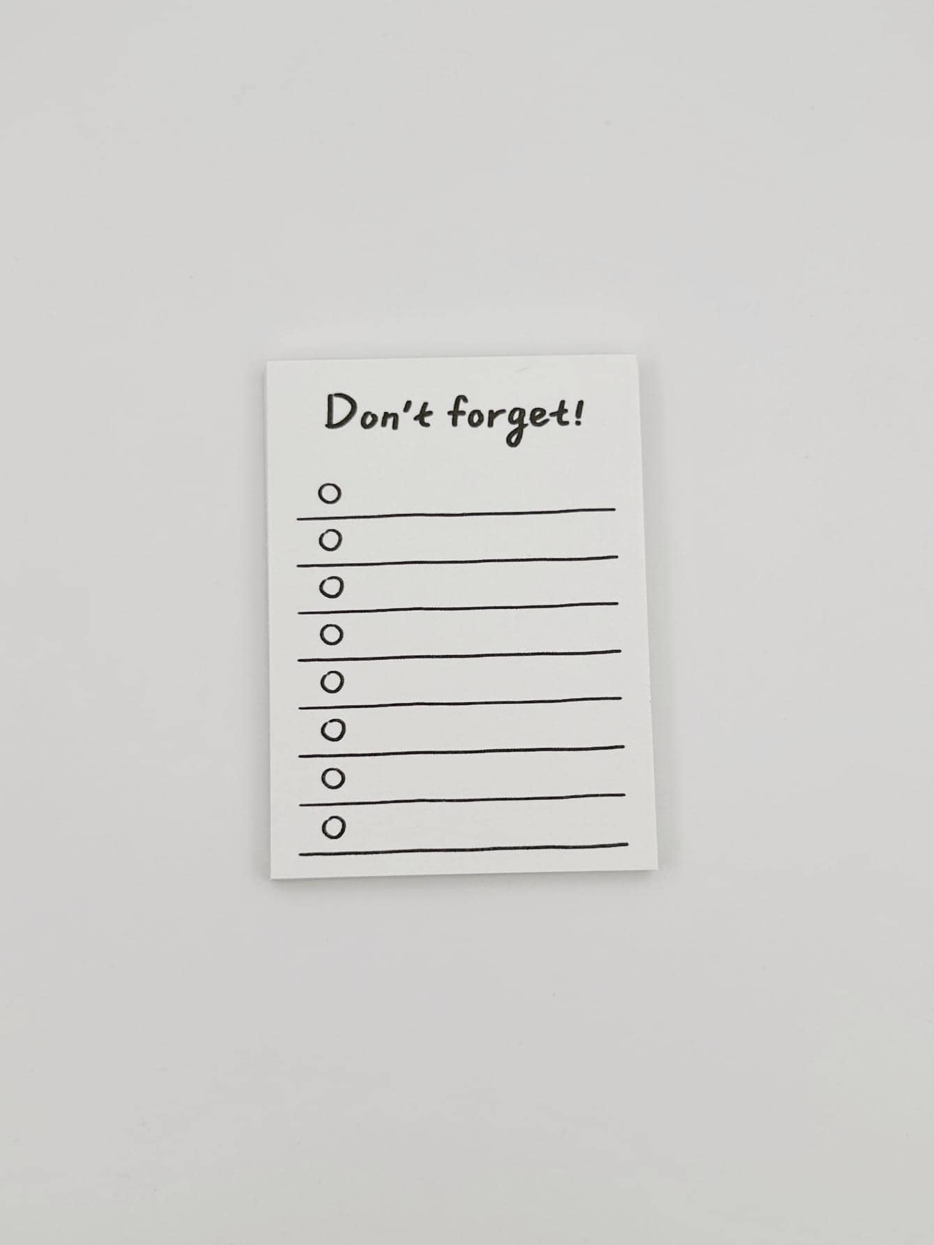 Mini Basic Memo Pad Di động 50 tờ Giấy Wish Check List To Do Note Office School - màu nâu - Xem 1