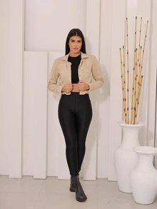 Women Coats - Màu be - Xem 5