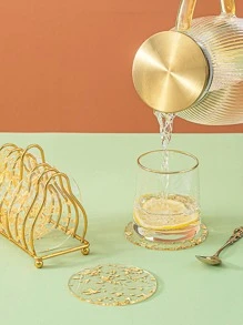 1入組金屬質感杯墊