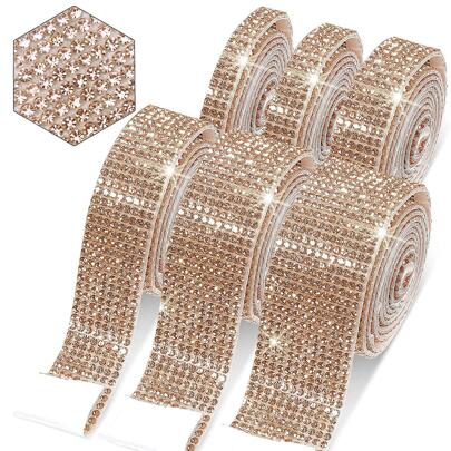 1roll Rhinestone Decor DIY Webbing