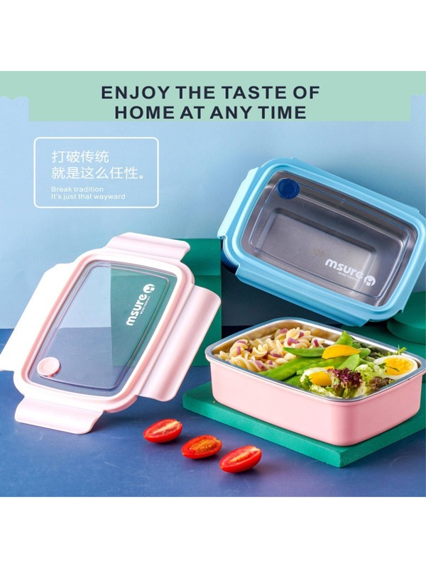 1pc Letter Graphic Lunch Box SHEIN USA