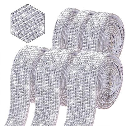 1-rulle Rhinestone Decor DIY Webbing