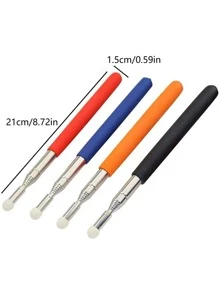 1pc Stainless Steel Pointer, Multifunction Teaching Tool For School - Black - View 5