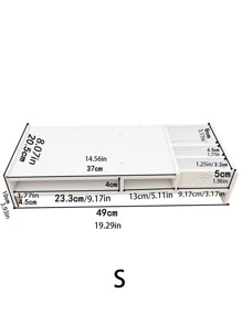 1pc PVC Computer Monitor Heightened Shelf Desk Storage Rack - White - View 9