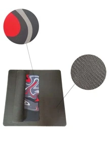 1pc Color Block Mouse Mat - Grey - View 4