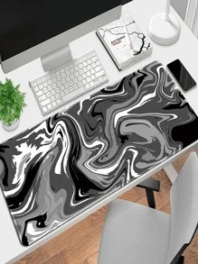 1pc Color Block Mouse Mat - Grey - View 2