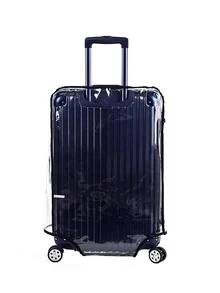 1pc Clear Luggage Cover Thickened Waterproof Durable With Zipper - Clear - View 2